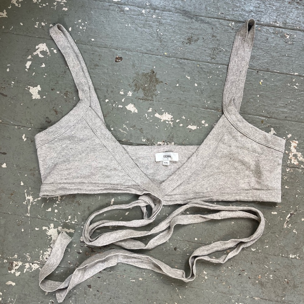OZMA of California Raw Silk Wrap Bra